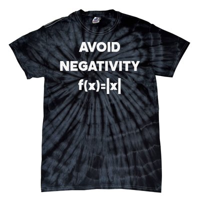 Avoid Negativity Funny Math Formula Tie-Dye T-Shirt