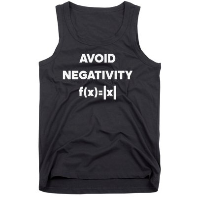 Avoid Negativity Funny Math Formula Tank Top