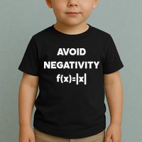 Avoid Negativity Funny Math Formula Toddler T-Shirt