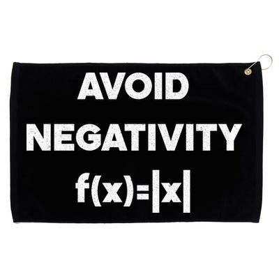 Avoid Negativity Funny Math Formula Grommeted Golf Towel