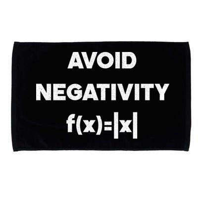 Avoid Negativity Funny Math Formula Microfiber Hand Towel