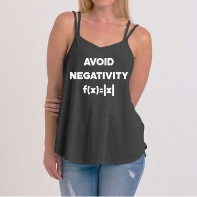Avoid Negativity Funny Math Formula Women's Strappy Tank