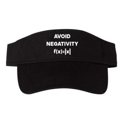 Avoid Negativity Funny Math Formula Valucap Bio-Washed Visor