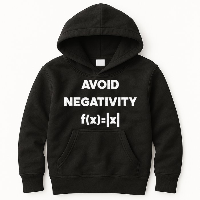 Avoid Negativity Funny Math Formula Kids Hoodie