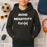 Avoid Negativity Funny Math Formula Kids Hoodie