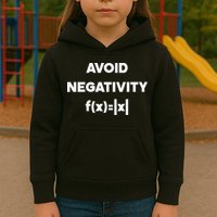 Avoid Negativity Funny Math Formula Kids Hoodie
