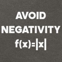 Avoid Negativity Funny Math Formula Cotton Canvas Backpack