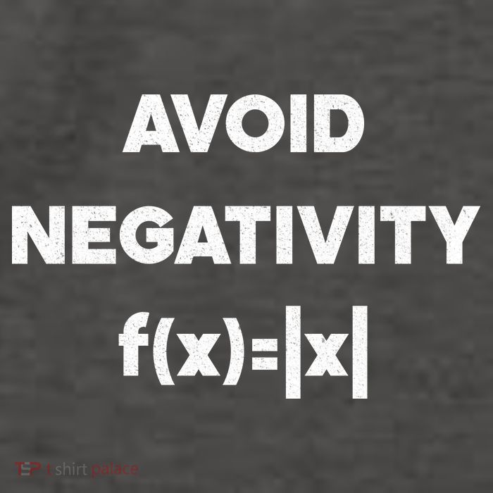 Avoid Negativity Funny Math Formula Vector Backpack