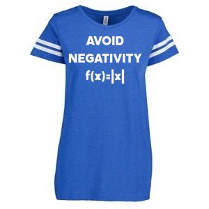 Avoid Negativity Funny Math Formula Enza Ladies Jersey Football T-Shirt