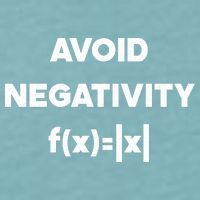 Avoid Negativity Funny Math Formula Sueded Cloud Jersey T-Shirt