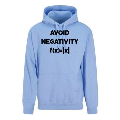 Avoid Negativity Funny Math Formula Unisex Surf Hoodie