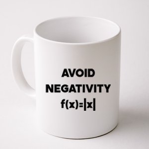 Avoid Negativity Funny Math Formula Coffee Mug