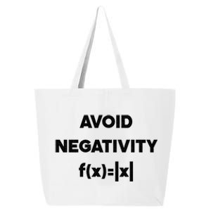 Avoid Negativity Funny Math Formula 25L Jumbo Tote