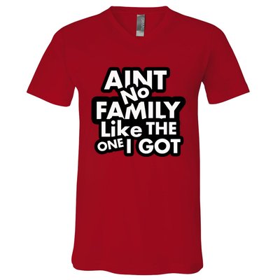 Ain't No Family Like The One I Got V-Neck T-Shirt