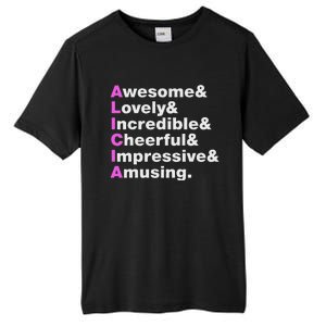 Alicia Name Gift Personalized Alicia Tall Fusion ChromaSoft Performance T-Shirt