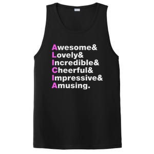 Alicia Name Gift Personalized Alicia PosiCharge Competitor Tank