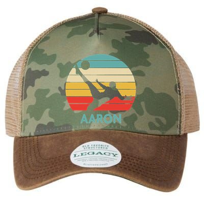 Aaron Name Gift Personalized Soccer Legacy Tie Dye Trucker Hat