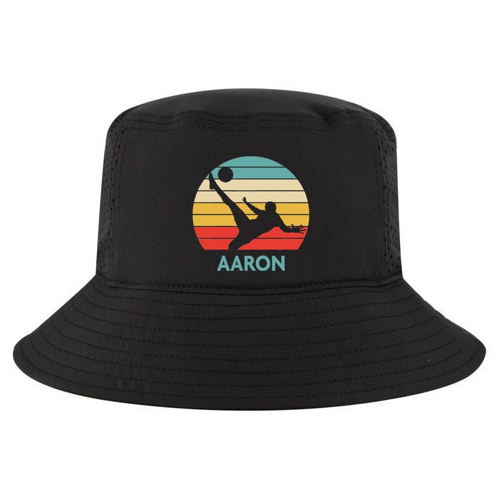 Aaron Name Gift Personalized Soccer Cool Comfort Performance Bucket Hat