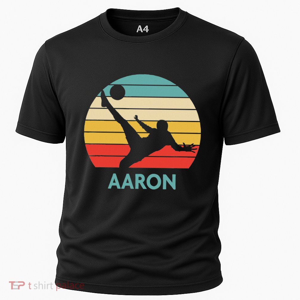 Aaron Name Gift Personalized Soccer Performance Shirt