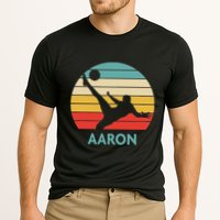 Aaron Name Gift Personalized Soccer Cooling Performance Crew T-Shirt