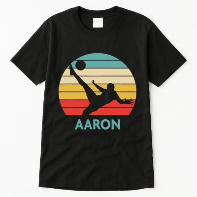 Aaron Name Gift Personalized Soccer Tall T-Shirt