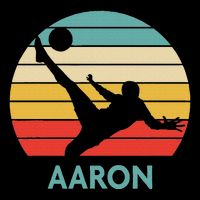 Aaron Name Gift Personalized Soccer Button