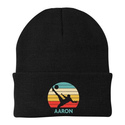Aaron Name Gift Personalized Soccer Beanie