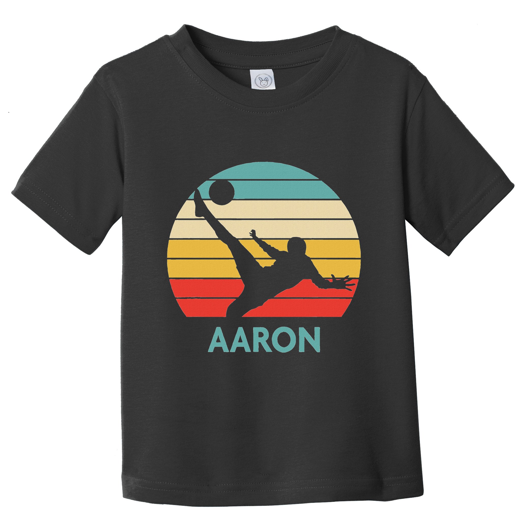 Aaron Name Gift Personalized Soccer Toddler T-Shirt