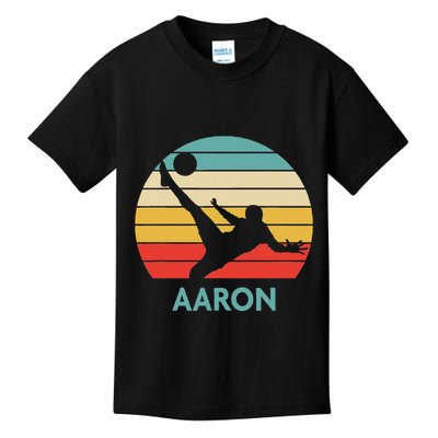 Aaron Name Gift Personalized Soccer Kids T-Shirt