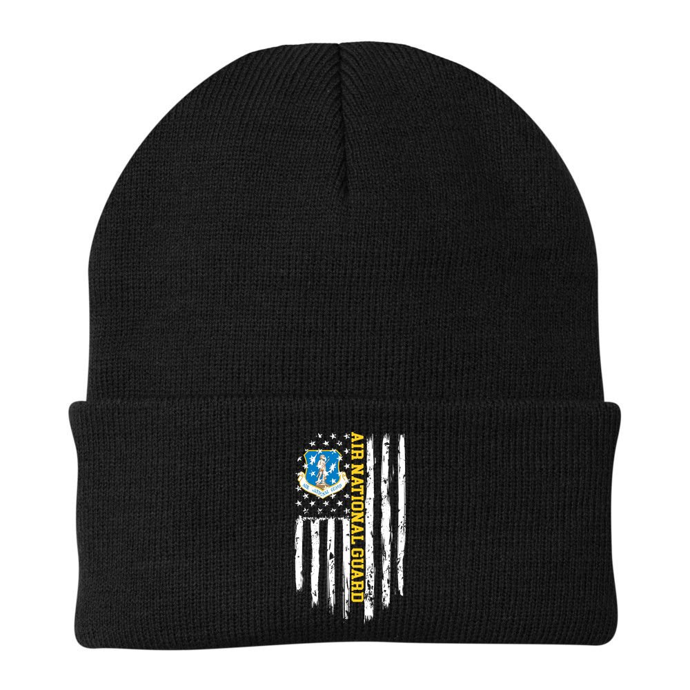 Air National Guard American Flag Gift Beanie