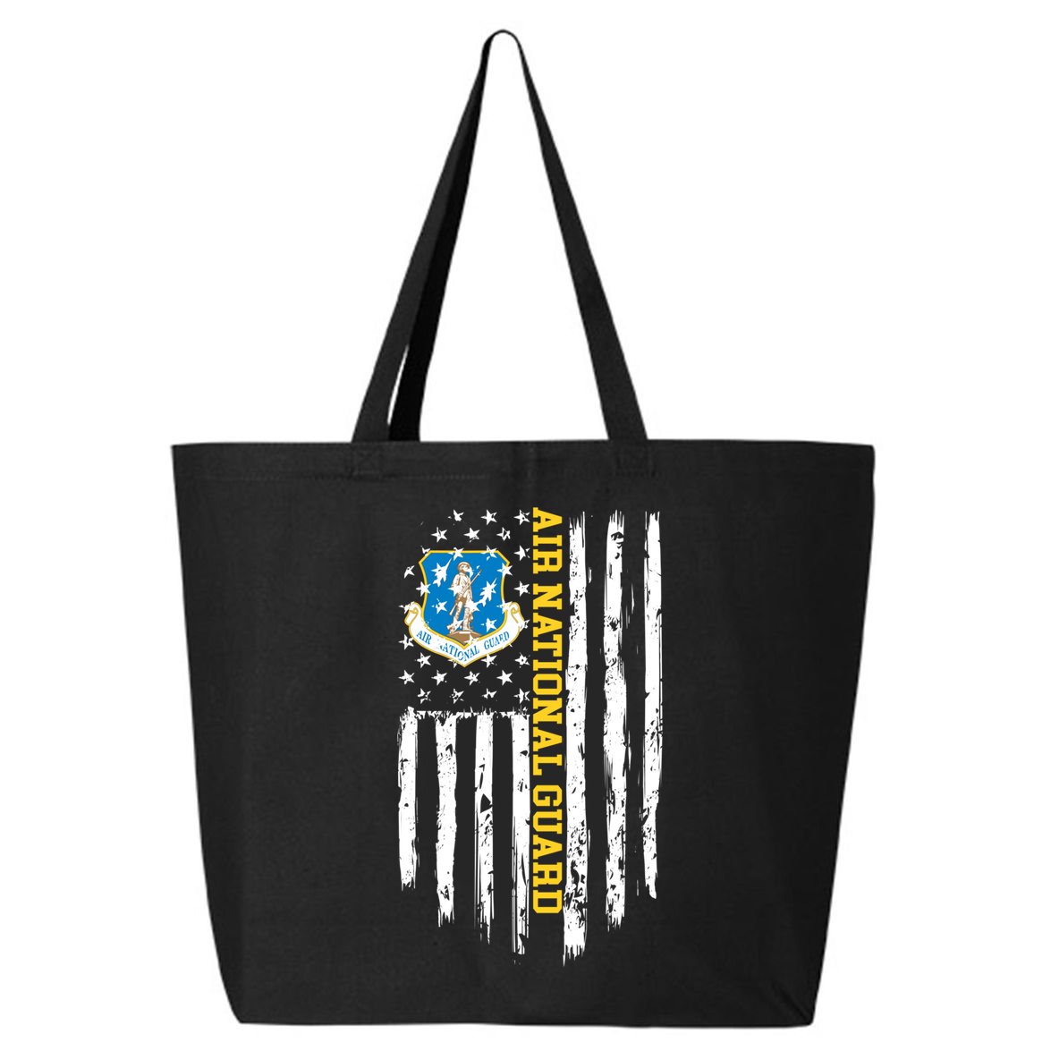 Air National Guard American Flag Gift 25L Jumbo Tote
