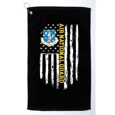 Air National Guard American Flag Gift Golf Towel