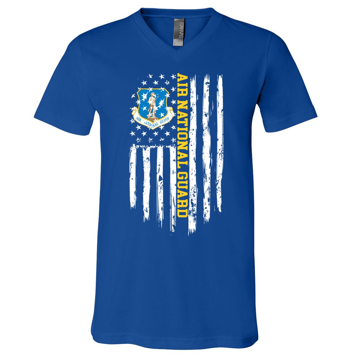 Air National Guard American Flag Gift V-Neck T-Shirt