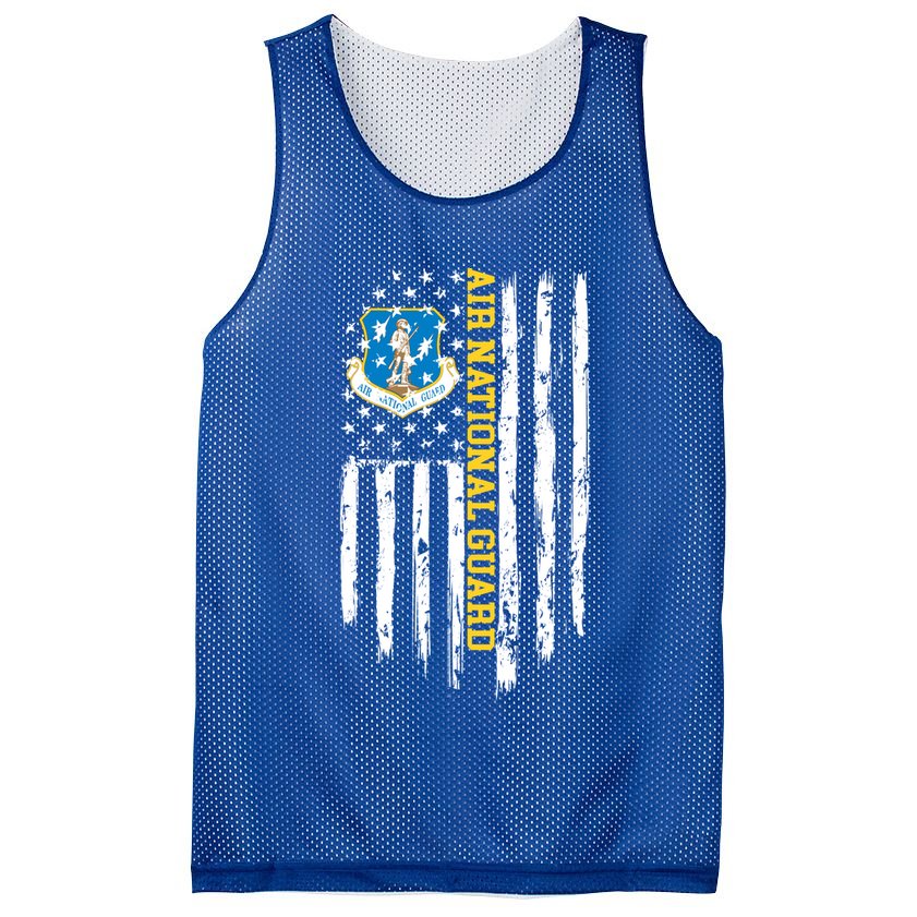 Air National Guard American Flag Gift Mesh Reversible Basketball Jersey Tank