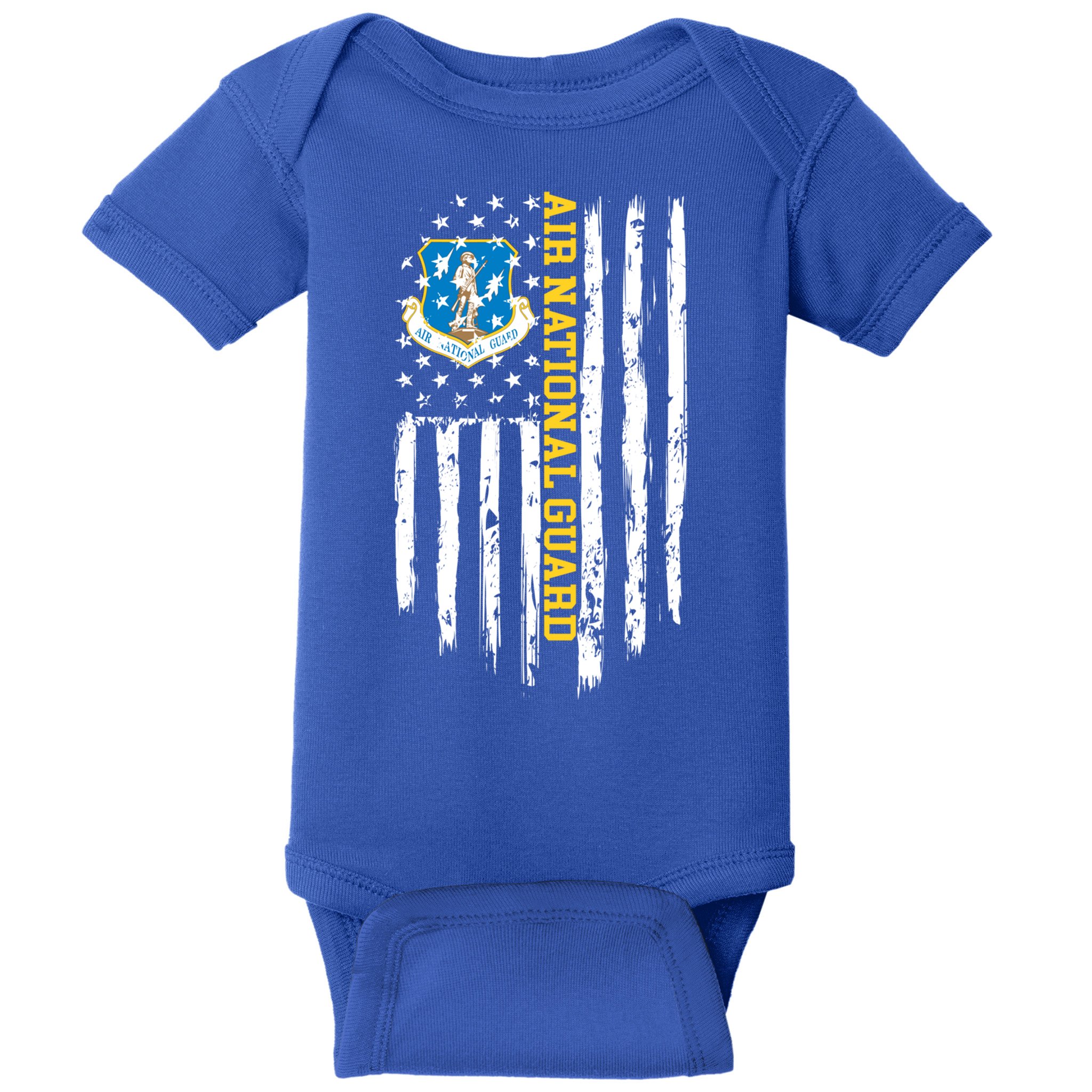 Air National Guard American Flag Gift Baby Bodysuit