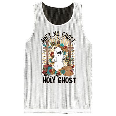 A.in't No Ghost But The Holy Ghost Funny Halloween  Mesh Reversible Basketball Jersey Tank