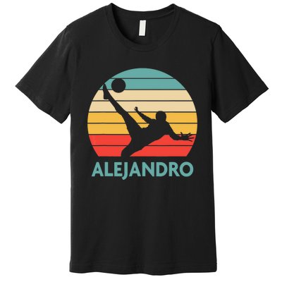 Alejandro Name Gift Personalized Soccer Premium T-Shirt