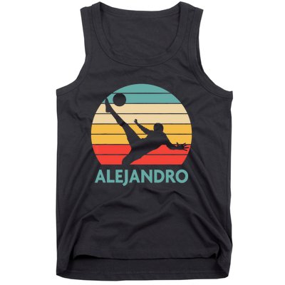 Alejandro Name Gift Personalized Soccer Tank Top