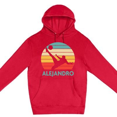 Alejandro Name Gift Personalized Soccer Premium Pullover Hoodie