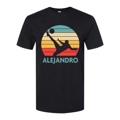 Alejandro Name Gift Personalized Soccer Softstyle® CVC T-Shirt