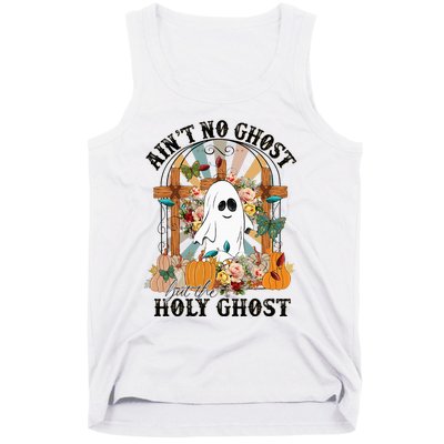 AinT No Ghost But The Holy Ghost Ghost Christian Halloween Tank Top