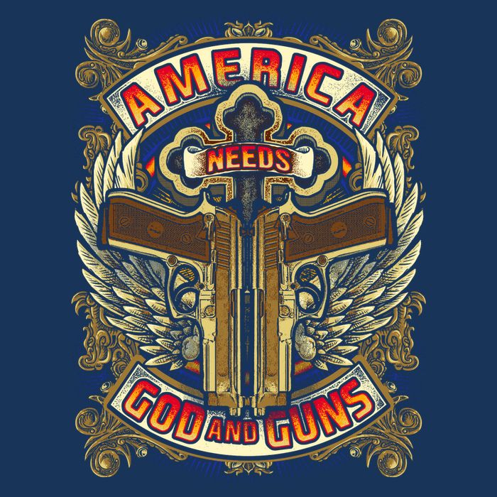 America Needs God And Guns Sweatshirt