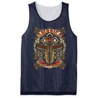 America Needs God And Guns Mesh Reversible Basketball Jersey Tank