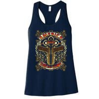 America Needs God And Guns Women's Racerback Tank