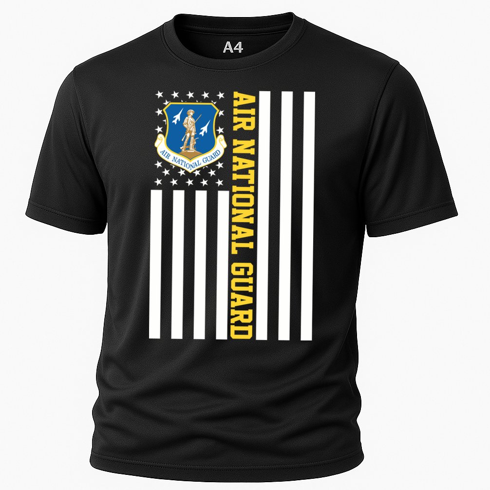 Air National Guard American Flag Gift Cooling Performance Crew T-Shirt