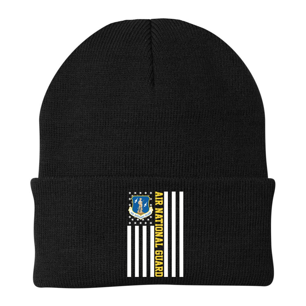 Air National Guard American Flag Gift Beanie