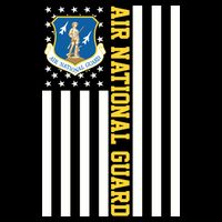 Air National Guard American Flag Gift Flat Bill Trucker Hat