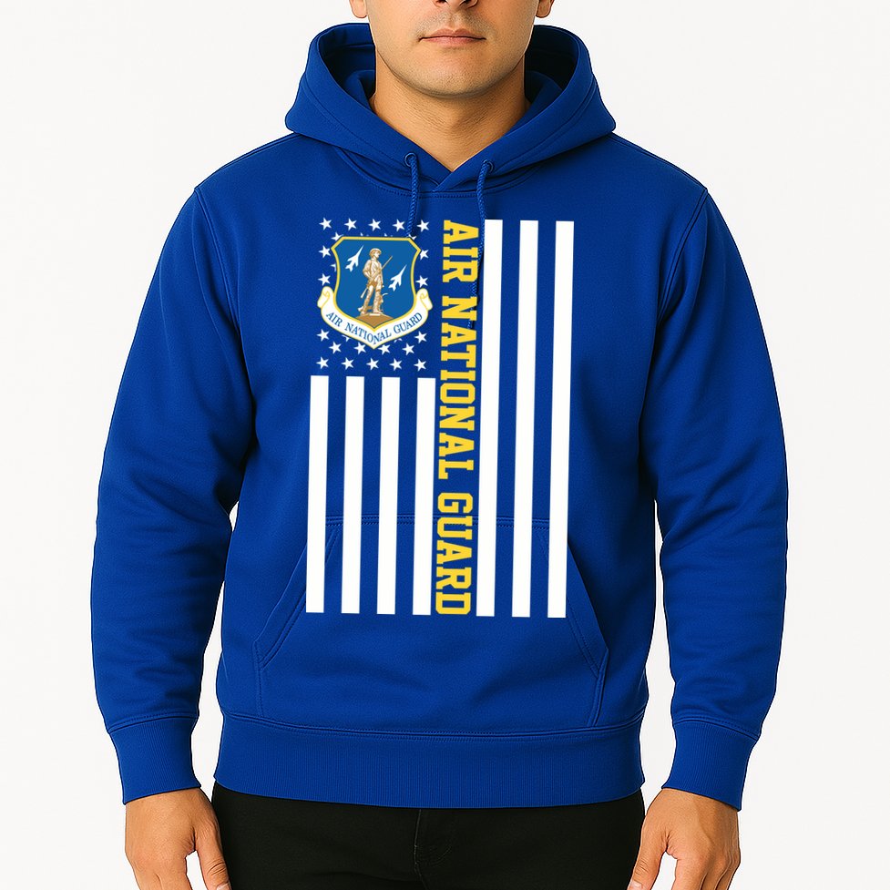 Air National Guard American Flag Gift Hoodie