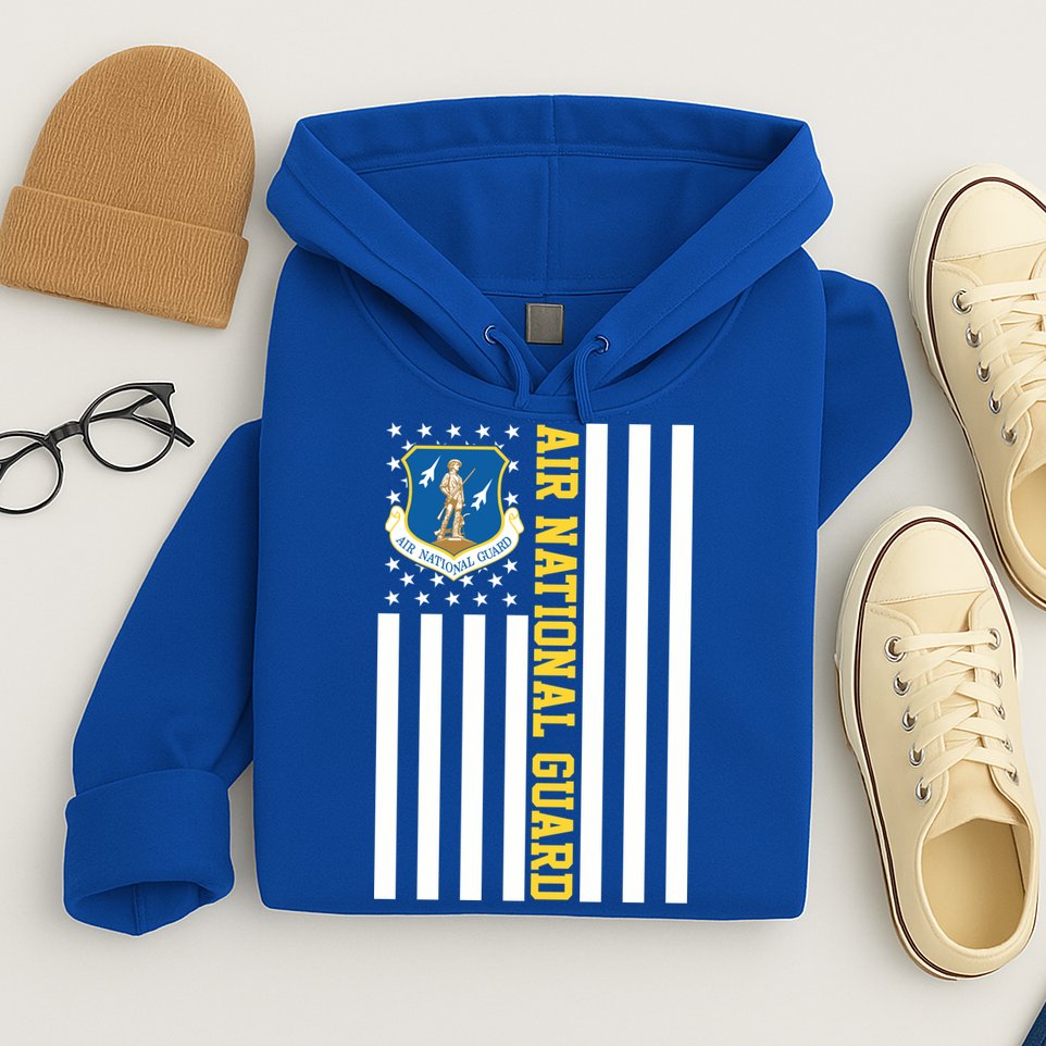 Air National Guard American Flag Gift Hoodie