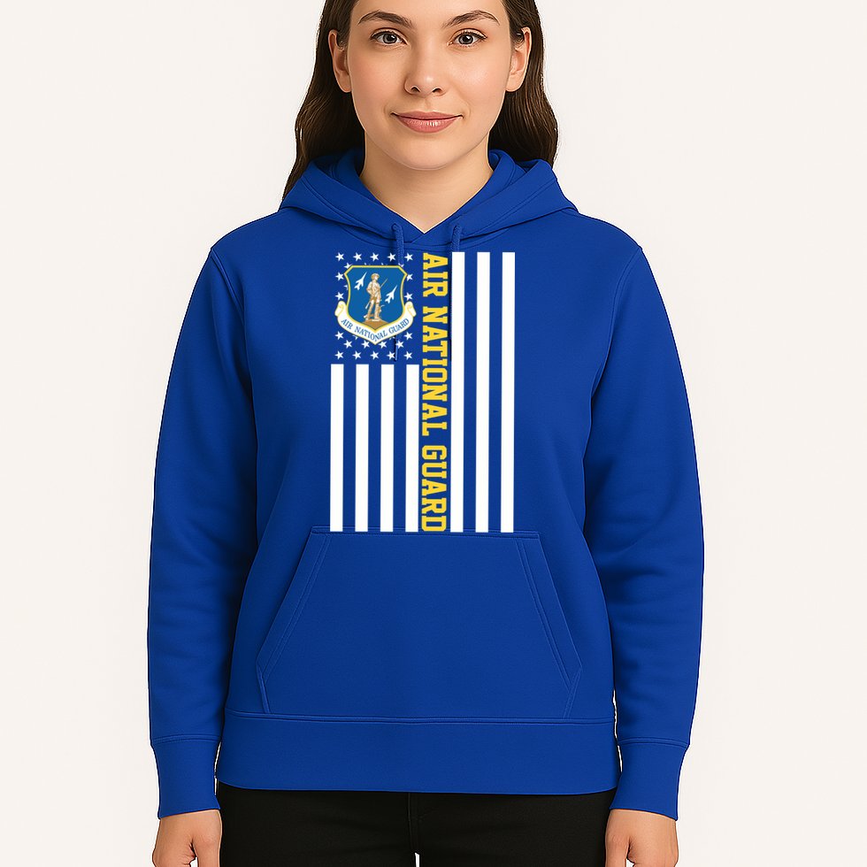 Air National Guard American Flag Gift Hoodie